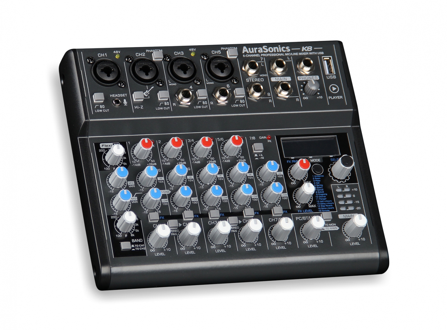AuraSonics K8 компактный микшерный пульт в Курске