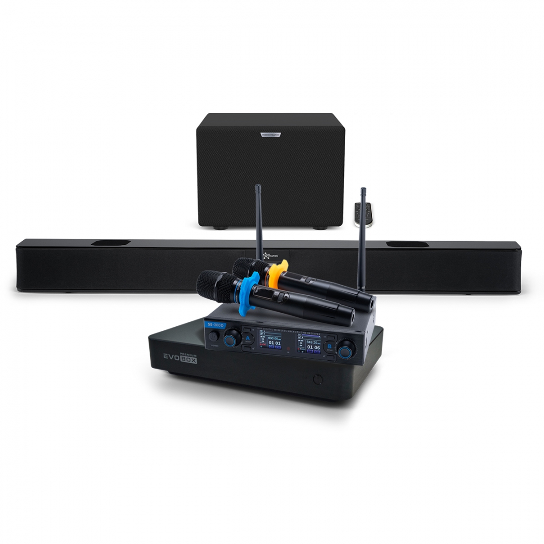 Hi-End караоке-система EVOBOX Premium + EvoSoundBar (саундбар с караоке) в Курске