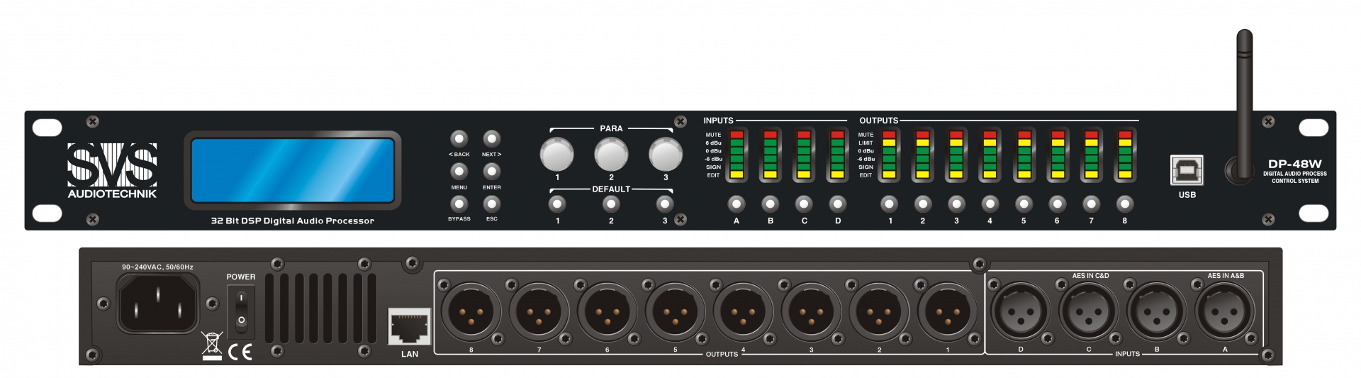 SVS Audiotechnik DP-48W Цифровой процессор: 4 входа 8 выходов в Курске