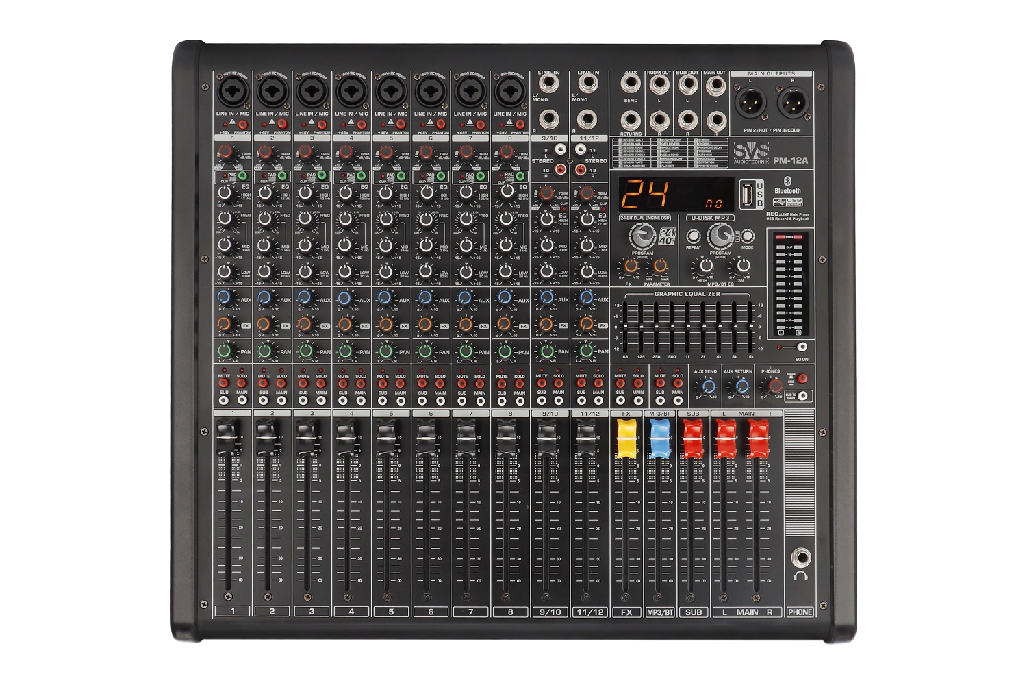 SVS Audiotechnik mixers PM-12A Активный аналоговый микшерный пульт, 12-канальный в Курске